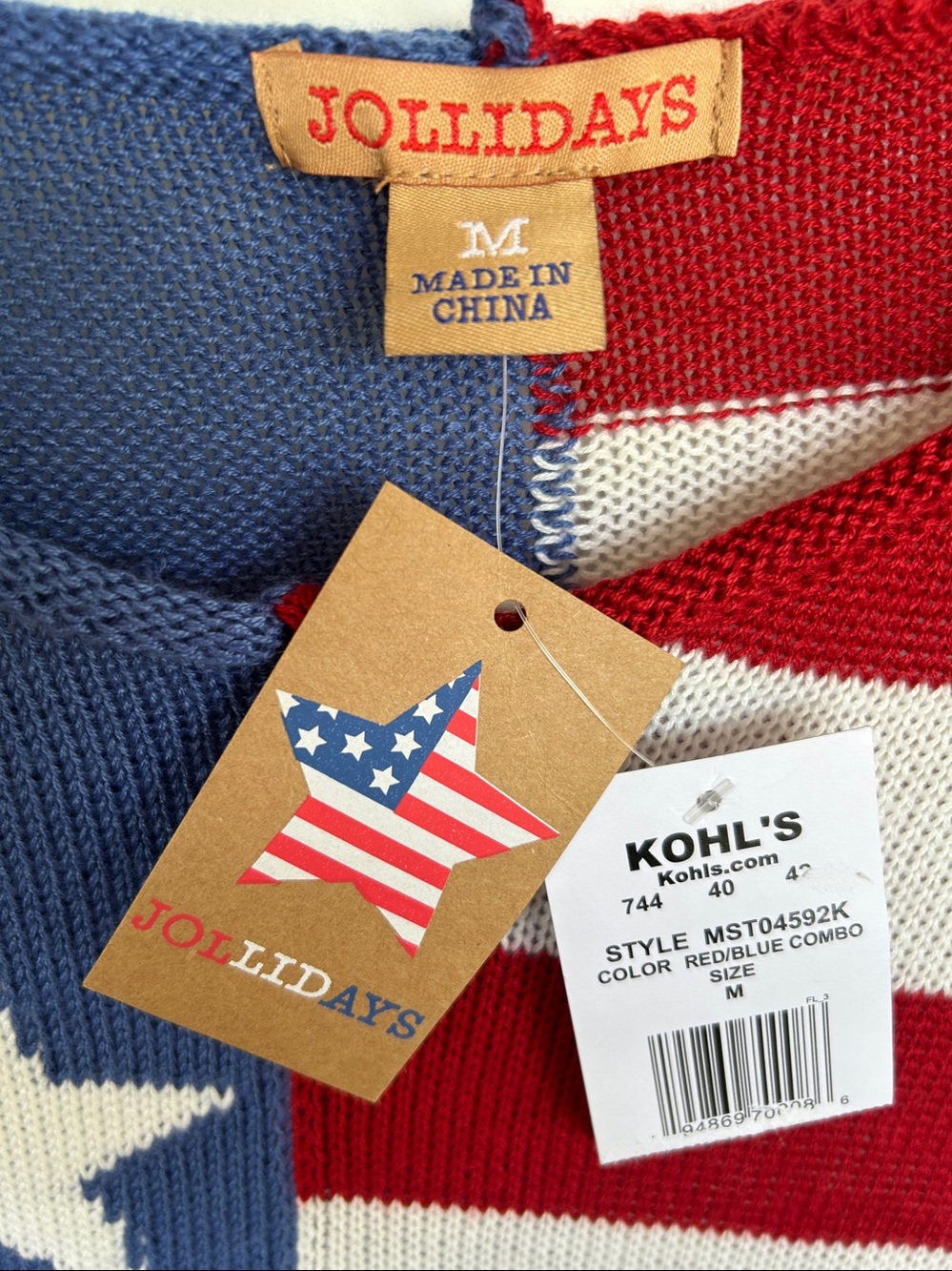 Patriotic lightweight sweater - Picture 2 of 5